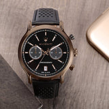  Shop Authentic Maserati Legend Chronograph Black Dial Black Leather Strap Watch For Men - R8871638001 - Luxxuri
