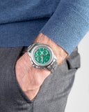 Shop Authentic Maserati Successo Chronograph Green Dial Silver Steel Strap Watch For Men - R8873621017 - Luxxuri