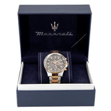  Shop Authentic Maserati SFIDA Black Dial Two Tone Steel Strap Watch For Men - R8873640014 - Luxxuri
