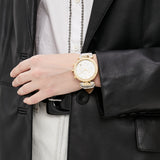  Shop Authentic Michael Kors Parker Chronograph White Dial White Leather Strap Watch For Women - MK6916 - Luxxuri
