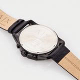  Shop Authentic Armani Exchange Banks Chronograph Black Dial Black Leather Strap Watch For Men - AX1724 - Luxxuri