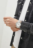  Shop Authentic Fossil Bannon Multifunction Chronograph Silver Dial Silver Steel Strap Watch for Men - BQ2490 - Luxxuri