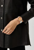  Shop Authentic Michael Kors Harlowe Analog Rose Gold Dial White Leather Strap Watch For Women - MK2989 - Luxxuri