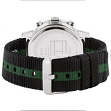  Shop Authentic Tommy Hilfiger Troy Chronograph Green Dial Two Tone Nylon Strap Watch For Men - 1792107 - Luxxuri