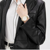  Shop Authentic Michael Kors Parker Chronograph White Dial White Leather Strap Watch For Women - MK6916 - Luxxuri