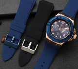  Shop Authentic Guess Rigor Blue Dial Blue Silicone Strap Watch For Men - W0247G3 - Luxxuri