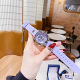  Shop Authentic Guess Queen Quartz Purple Dial Purple Silicone Strap Watch For Women - GW0536L4 - Luxxuri