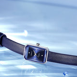  Shop Authentic Swarovski Uptown Crystal Blue Dial Blue Leather Strap Watch for Women - 5547713 - Luxxuri