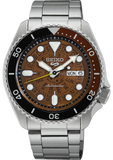  Shop Authentic Seiko 5 Sports Sonar Special Edition Brown Dial Silver Steel Strap Watch For Men - SRPJ47K1 - Luxxuri