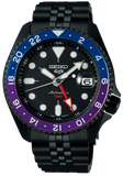 Seiko Automatic SKX GMT Yuto Horigome Limited Edition Black Dial Black Steel Strap Watch For Men - SSK027K1