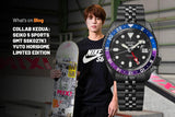  Shop Authentic Seiko Automatic SKX GMT Yuto Horigome Limited Edition Black Dial Black Steel Strap Watch For Men - SSK027K1 - Luxxuri