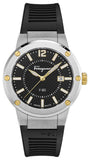  Shop Authentic Salvatore Ferragamo F-80 Black Dial Black Rubber Strap Watch For Men - SFHY00120 - Luxxuri