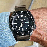  Shop Authentic Seiko 5 Sport Automatic Black Dial Green Nylon Strap Watch For Men - SRPD65K4 - Luxxuri