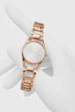  Shop Authentic Calvin Klein Dainty Diamonds Silver Dial Rose Gold Steel Strap Watch for Women - K7L2364T - Luxxuri