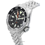  Shop Authentic Seiko 5 Sports Automatic GMT Black Dial Silver Steel Strap Watch For Men - SSK001K1 - Luxxuri