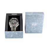  Shop Authentic Seiko 5 Sports Automatic GMT Black Dial Silver Steel Strap Watch For Men - SSK001K1 - Luxxuri
