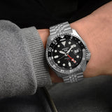  Shop Authentic Seiko 5 Sports Automatic GMT Black Dial Silver Steel Strap Watch For Men - SSK001K1 - Luxxuri