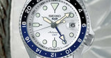  Shop Authentic Seiko 5 Sports SKX GMT Automatic Sky Blue Dial Silver Steel Strap Watch For Men - SSK033K1 - Luxxuri