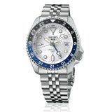  Shop Authentic Seiko 5 Sports SKX GMT Automatic Sky Blue Dial Silver Steel Strap Watch For Men - SSK033K1 - Luxxuri