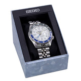  Shop Authentic Seiko 5 Sports SKX GMT Automatic Sky Blue Dial Silver Steel Strap Watch For Men - SSK033K1 - Luxxuri