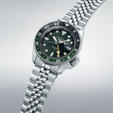  Shop Authentic Seiko 5 Sports SKX GMT Automatic Green Dial Silver Steel Strap Watch For Men - SSK035K1 - Luxxuri