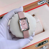  Shop Authentic Swarovski Uptown Pink Dial Pink Leather Strap Watch for Women - 5547719 - Luxxuri
