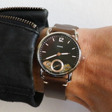  Shop Authentic Fossil The Commuter Twist Black Dial Brown Leather Strap Watch for Men -  ME1165 - Luxxuri
