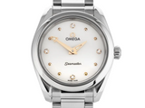 Shop Authentic Omega Seamaster Aqua Terra Quartz Diamond Silver Dial Silver Steel Strap Watch for Women - 220.10.28.60.54.001 - Luxxuri