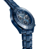  Shop Authentic Swarovski Octea Lux Sport Chronograph Blue Dial Blue Steel Strap Watch for Women - 5610475 - Luxxuri