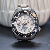  Shop Authentic Seiko Prospex Sea Arctic Ocean GMT Limited Edition Silver Dial Silver Steel Strap Watch For Men - SPB439J1 - Luxxuri