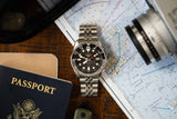  Shop Authentic Seiko 5 Sports Automatic GMT Black Dial Silver Steel Strap Watch For Men - SSK001K1 - Luxxuri