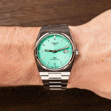  Shop Authentic Tissot PRX Powermatic 80 Automatic Mint Green Dial Silver Steel Strap Watch for Men - T137.407.11.091.01 - Luxxuri