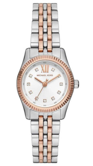  Shop Authentic Michael Kors Lexington Three-Hand White Dial Two Tone Steel Strap Watch for Women - MK4817 - Luxxuri