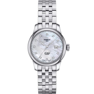  Shop Authentic Tissot Le Locle Automatic Diamonds Mother of Pearl Dial Silver Steel Strap Watch For Women - T006.207.11.116.00 - Luxxuri