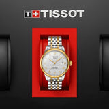  Shop Authentic Tissot T Classic Le Locle Powermatic 80 Silver Dial Two Tone Steel Strap Watch For Men - T0064072203301 - Luxxuri