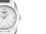  Shop Authentic Tissot T Wave Mother of Pearl Dial Two Tone Steel Strap Watch For Women - T023.210.11.117.00 - Luxxuri