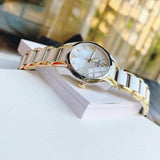  Shop Authentic Tissot T Wave Mother of Pearl Dial Two Tone Steel Strap Watch for Women - T023.210.22.117.00 - Luxxuri