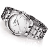  Shop Authentic Tissot T Trend Couturier White Dial Silver Steel Strap Watch For Women - T035.210.11.011.00 - Luxxuri