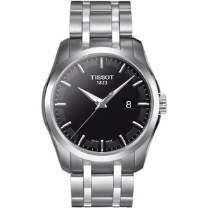  Shop Authentic Tissot T Trend Couturier Chronograph Black Dial Silver Steel Strap Watch For Men - T035.410.11.051.00 - Luxxuri