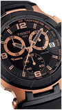  Shop Authentic Tissot T Race Chronograph Automatic Black Dial Black Rubber Strap Watch for Men - T048.417.27.057.06 - Luxxuri