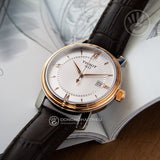  Shop Authentic Tissot Bridgeport Lady White Dial Brown Leather Strap Watch For Women - T097.010.26.118.00 - Luxxuri