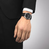  Shop Authentic Tissot Luxury Powermatic 80 Black Dial Black Leather Strap Watch For Men - T086.407.16.057.00 - Luxxuri