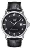 Tissot Luxury Powermatic 80 Black Dial Black Leather Strap Watch For Men - T086.407.16.057.00