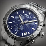  Shop Authentic Tissot PR 100 Sport Quartz Chronograph Blue Dial Silver Steel Strap Watch For Men - T101.617.11.041.00 - Luxxuri