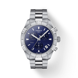  Shop Authentic Tissot PR 100 Sport Quartz Chronograph Blue Dial Silver Steel Strap Watch For Men - T101.617.11.041.00 - Luxxuri