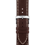  Shop Authentic Tissot PR 100 Sport Quartz Chronograph Silver Dial Brown Leather Strap Watch For Men - T101.617.16.031.00 - Luxxuri