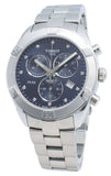  Shop Authentic Tissot PR 100 Sport Chic Chronograph Diamonds Blue Dial Silver Steel Strap Watch for Women - T101.917.11.046.00 - Luxxuri