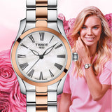  Shop Authentic Tissot T Wave Mother of Pearl Dial Two Tone Steel Strap Watch For Women - T112.210.22.113.01 - Luxxuri