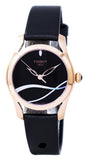  Shop Authentic Tissot T Wave Black Dial Black Leather Strap Watch For Women - T112.210.36.051.00 - Luxxuri