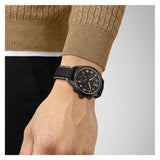  Shop Authentic Tissot Chrono XL Vintage Chronograph Black Dial Black Leather Strap Watch For Men - T116.617.36.052.02 - Luxxuri